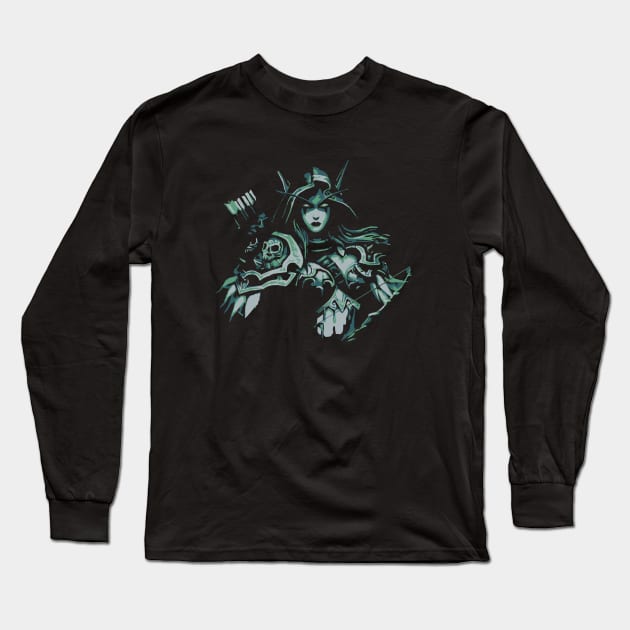 Sylvanas Windrunner Long Sleeve T-Shirt by IamValkyrie